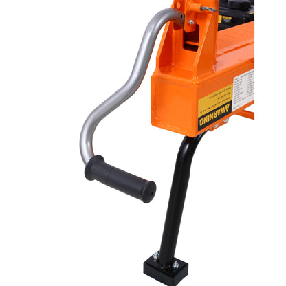 LANTRO JS 7HP Engine Log Splitter, 20 Ton Auto Return Ram System Portable Firewood Splitter, Horizontal Full Beam Steel Wedge Firewood Splitter Tool, Orange