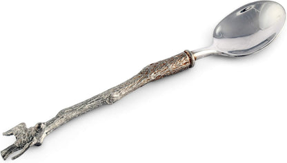 Vagabond House Pewter Spoon, Song Bird, 6 Inch for Jam/Jelly/Fruit/Dip