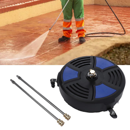 TRELVEX 16 Pressure Washer Surface Cleaner with 3 Wheels 4000psi Max Pressure 1 4 Connector Stainless Steel Driveway Power Washer Attachment for Concrete Patios Walkways Deck and Driveways