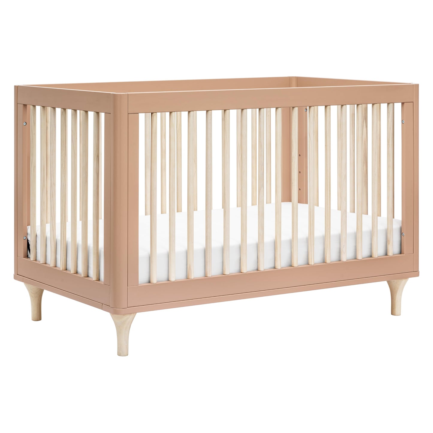 Babyletto Lolly 3-in-1 Convertible Crib with Toddler Bed Conversion Kit in Canyon/Washed Natural, Greenguard Gold Certified