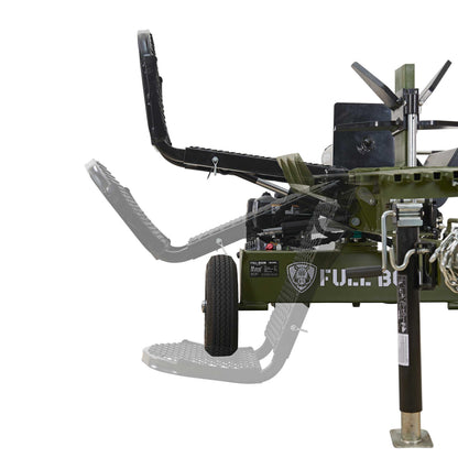 Full Boar 35 Ton 306cc Gas Log Splitter with 4-Way & 6-Way Wedges, Hydraulic Log Lift