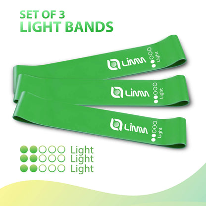 Fittest Pro by Limm Resistance Bands for Legs and Butt, Fabric Exercise Loop Bands Yoga, Pilates, Rehab, Fitness and Home Workout, Strength Bands for Booty