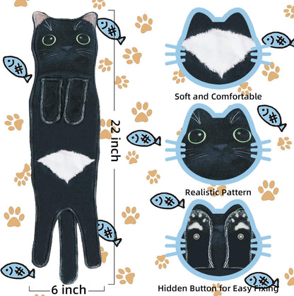 Cat Hand Towels for Bathroom Funny Kitchen Hand Towel Decorative Quick-Dry Hanging Washcloths Cute Soft Absorbent Cat