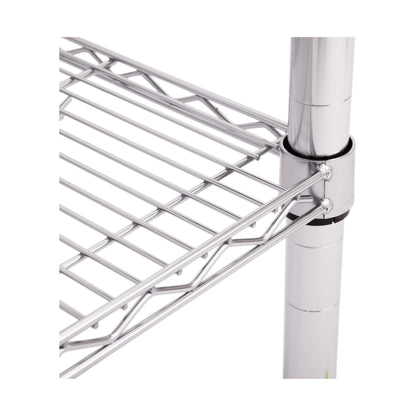 Seville Classics Commercial Work Table Island Utility Cart Prep Station, for Restaurant, Kitchen, Warehouse, Garage, Hotel, Home, Stainless-Steel Top NSF , 49" W x 24" D