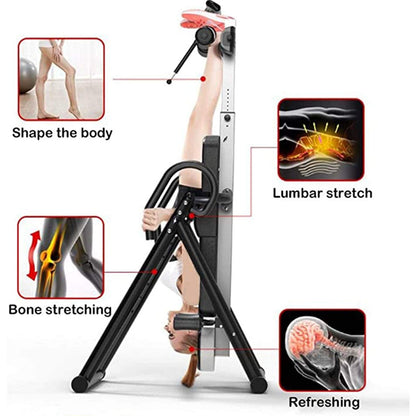 Strength Training Inversion Equipment, Heavy Duty Inversion Table, 300 lbs Load Capacity, Back Stretcher Machine for Pain Relief Therapy