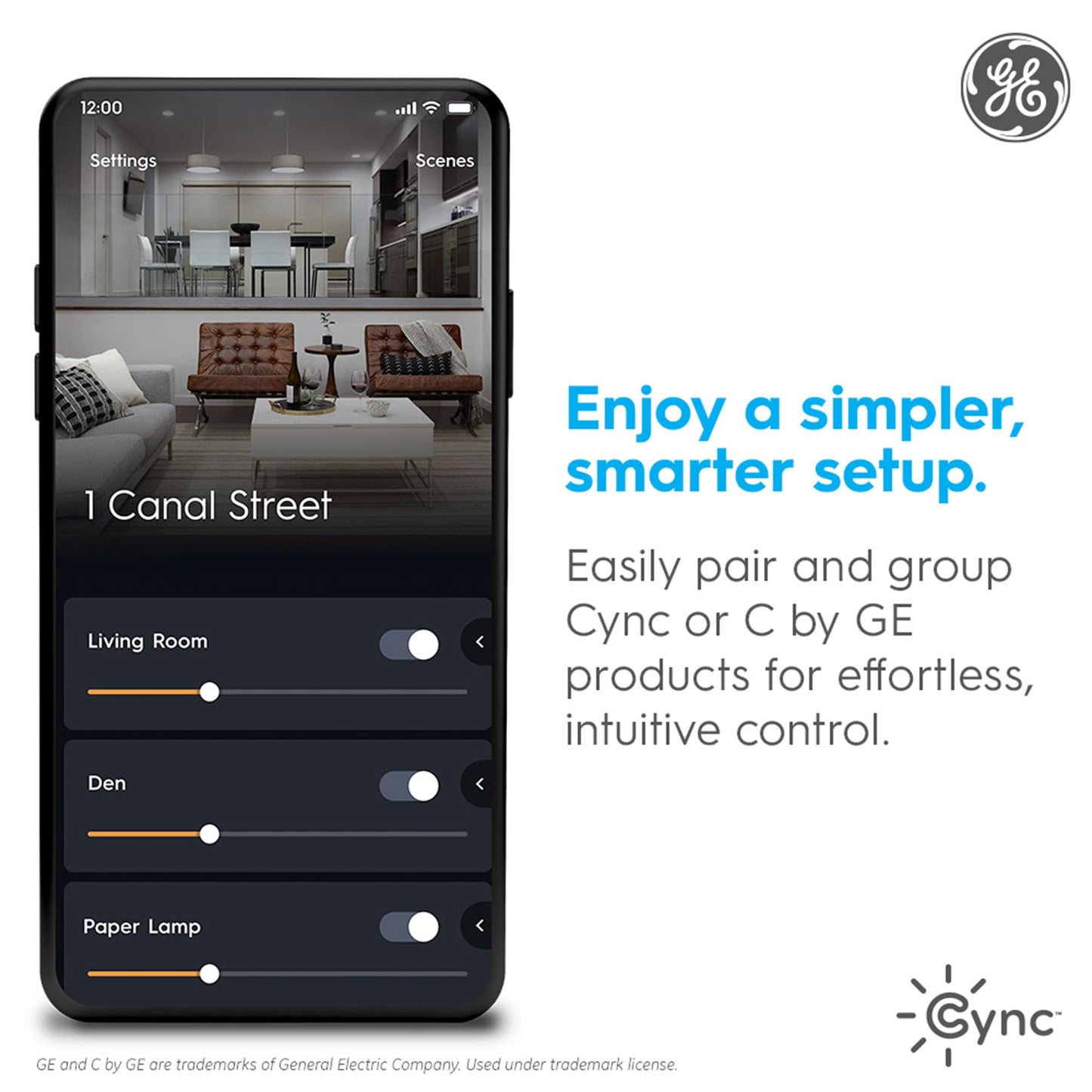 GE Cync Dynamic Effects A19 LED Smart Light Bulbs, Bluetooth and WiFi Color Changing Lights with Music Sync, Compatible with Alexa and Google Home (2 Pack)