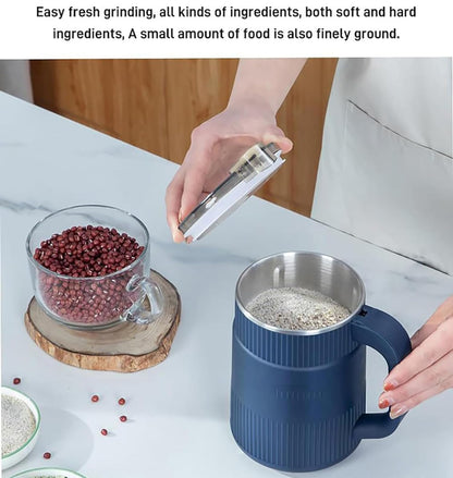 Household Small Powder Grinding Machine, Grain mills, Herb Grinder, Spice Grinder, Electric Coffee Grinder, Multifunctional Grinding Machine with 304 Stainless Steel Blade (White)