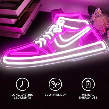 Sneaker Neon Signs for Wall Decor Dimmable Shoe LED Signs Neon Lights for Bedroom Man Cave Home Neon Wall Sign Shoe Light up Signs Decor