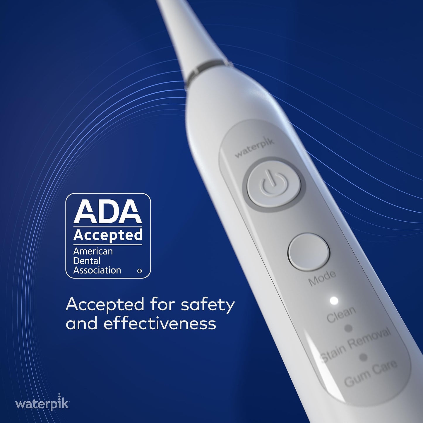 Waterpik Sensonic Sonic Electric Toothbrush, Rechargeable Toothbrush for Adults with 3 Modes, Travel Case, USB Charger, Modern Gray STW-03W027, Packaging May Vary