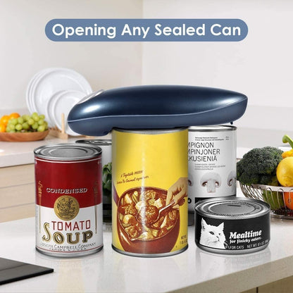 One-Touch Electric Can Opener Automatic Hand Free Can Openers for Arthritis and Seniors, Safety Can Opener Smooth Edge, Best Kitchen Gadget for Restaurant Home Use