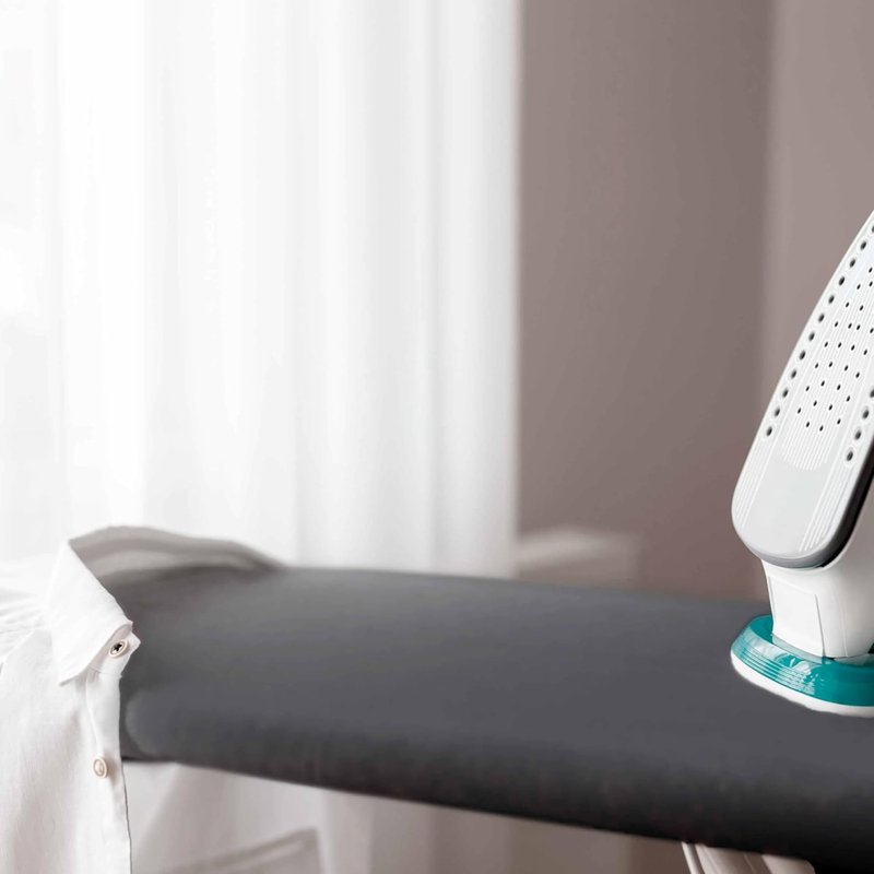 Hearth & Harbor Ironing Board Cover and Pad 15x54 Full Size, Thick Heavy Duty Scorch Resistant Padding Elastic Edge Hook & Loop Fastener, Iron Board Cover with Padding, Grey