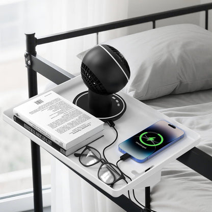 Bedside Shelf for Dorm Bunk Bed, Clip On Nightstand, Bed Side Table Tray Organizer, College Dorm Room Essentials