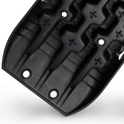 X-BULL New Recovery Traction Tracks Sand Mud Snow Track Tire Ladder 4WD (Black,3gen)