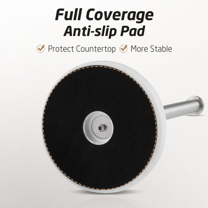 KES Paper Towel Holder Countertop, Natural Marble Base SUS304 Stainless Steel Roll Holder for Standard or Jumbo Rolls