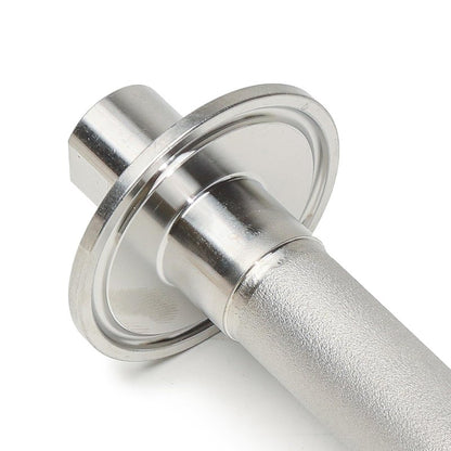 Stainless Steel 1.5" Tri-Clamp Ferrule Diffusion Stone,1.5 Inch Tri Clamp Carbonation 2 Micron Aeration Stone,Male Connect 1/4" NPT CO2 inlet,10" Length for Brew Aeration Equipment