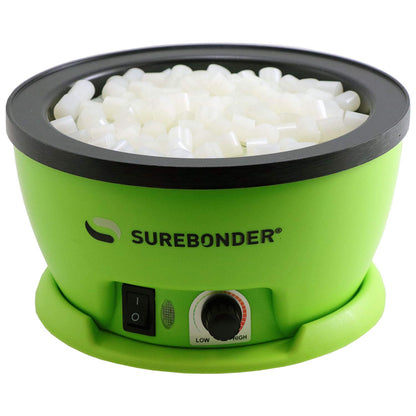 Surebonder B-2001 Less Stringing Skillet Glue Cube Pellets for Crafts and Floral Projects, 1 lb Bag, Use in Surebonder Glue Skillets, Cream Color