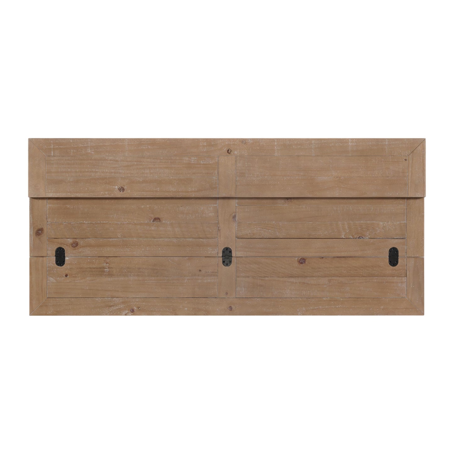 Martin Svensson Home Napa Solid Wood Pedestal Flip-Top Sofa Console Table, Driftwood