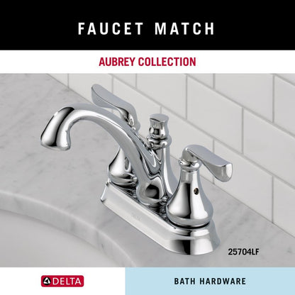 Delta Aubrey (1-Pack) Hand Towel Holder Polished Chrome Towel Racks for Bathroom Wall Round Towel Ring Holder for Bath Towel Hanger for Kitchen, Bathroom Accessories AUB46-PC