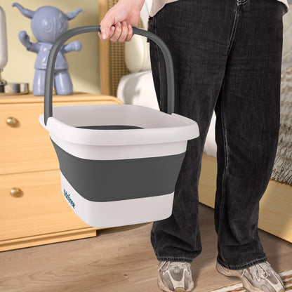 Udefineit Foot Bath Basin, Foldable & Portable Foot Soak Tub with Massage Acupoint for Foot Spa Bath, 15L/4 Gallon, Foot Massager Soaking Bath Basin Bucket for Pedicure Home Spa Treatment (Green)
