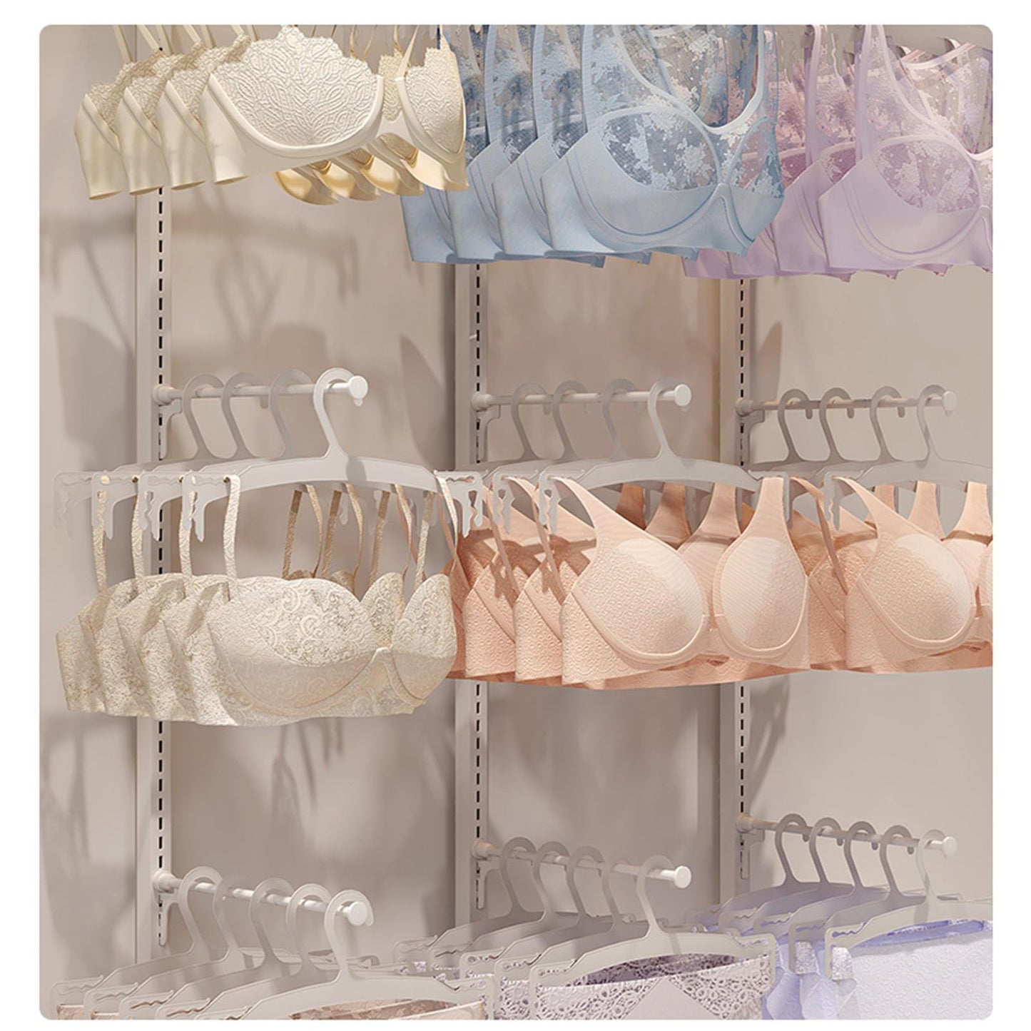 Boutique Clothing Store Garment Rack for Lingerie Display and Handbag Organization Multifunctional Underwear Bra Gloves Socks Swimsuit and Beachwear Commercial Shelves Stand