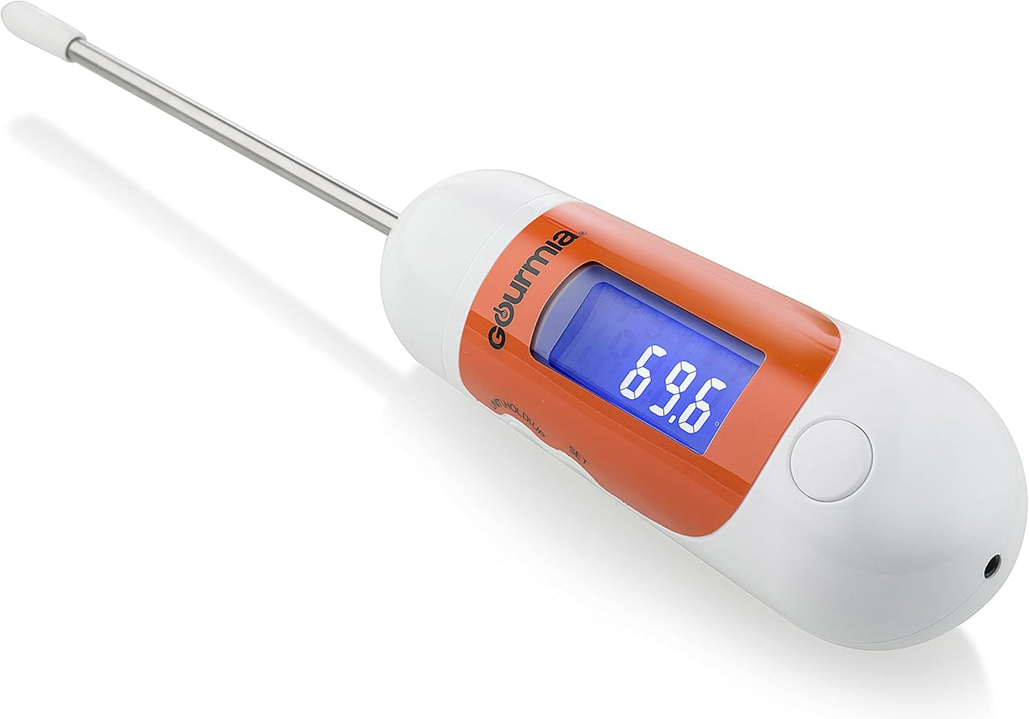 Gourmia GKS9120 3-in-1 Spoon Scale - Kitchen Tool with Cooking Thermometer, Mini Scale, BPA Free
