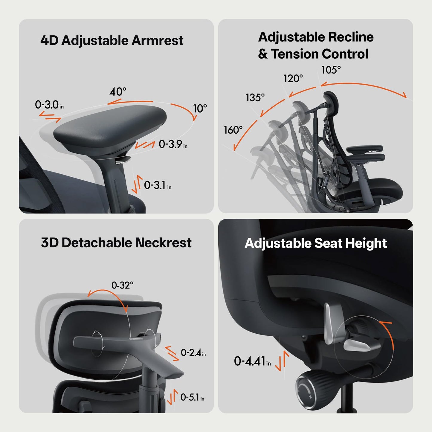 LiberNovo Dynamic Ergonomic Desk Chair + StepSync Footrest Bundle - Comfy Home Office Chair with Adaptive Lumbar Support, 160° Recline & Built-in Spine Stretch, Green+48cm
