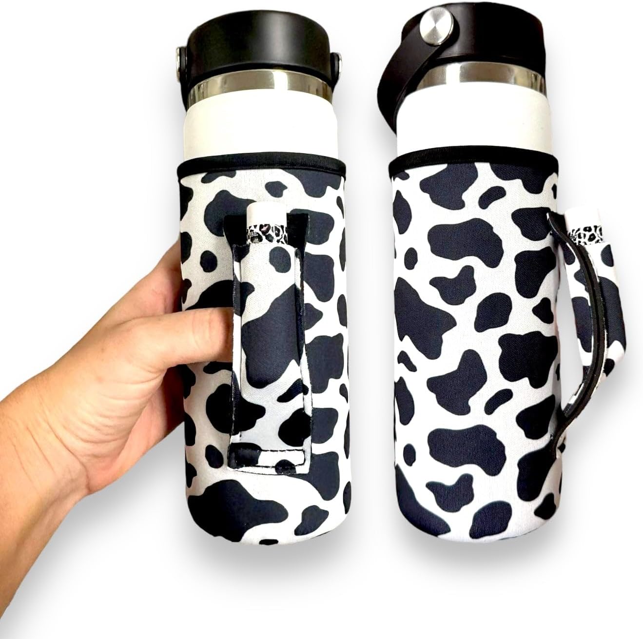 16-24 oz Lit Handlers Neoprene Water Bottle Sleeve - Insulated Water Bottle Holder for Walking, Running, & Cycling
