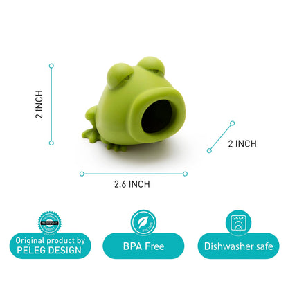 Peleg Design Egg Separator for Raw Eggs – Silicone Egg Yolk and White Separator, Funny Frog Design – Cute Kitchen Tool Gadget for Cooking/Baking