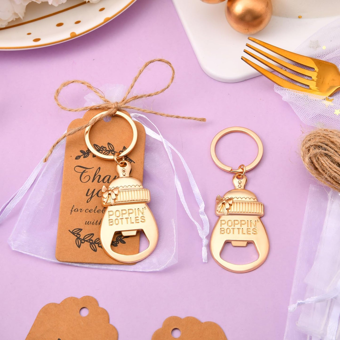 KBDHYY 50Pcs Popping Bottle Openers Baby Shower Party Favors for Guests, Bottle Opener Return Gift and Souvenirs