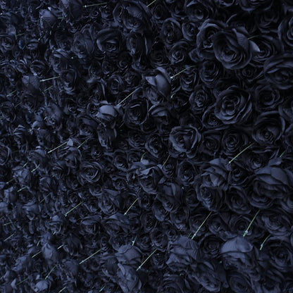ERoomQ Rose Flower Wall Backdrop - Artificial Flower Wall Panels Faux Roses Hanging Floral Backdrop for Flowers Panel Decor Party Wedding Bridal Shower Baby Shower,3M*3M