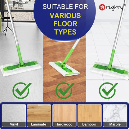 Orighty Dry Sweeping Cloths, Mop Pads Refills Compatible with Swiffer Sweeper, 52 Count Disposable Duster Refills for Floor Mopping and Cleaning