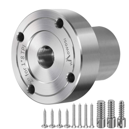 2" Steel Wood Lathe Faceplate,Faceplate for Wood Lathe,Lathe Face Plate Fit for 1" x 8TPI Spindle with Screwchuck