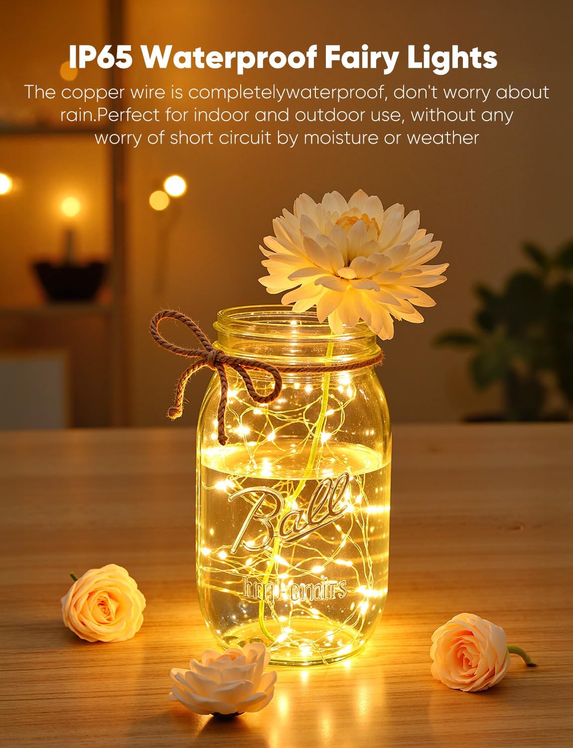 14 Pack 7ft 20LED Brightown LED Fairy Lights Battery Operated String Lights, Waterproof Silver Wire Twinkle Lights