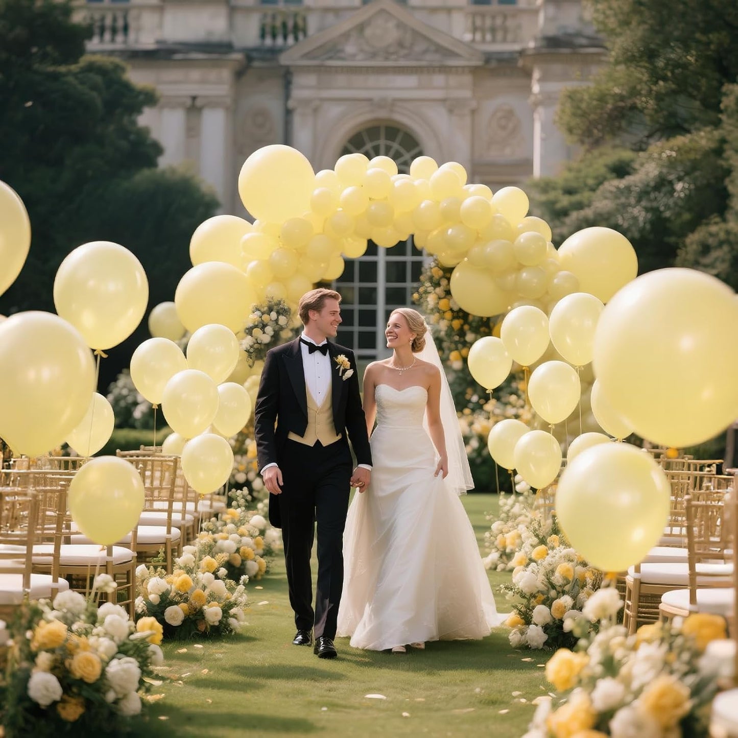 Pastel Yellow Balloons by [Brand Name] - 110 Pack 12-Inch Latex Balloons for Birthday, Baby Shower & Wedding
