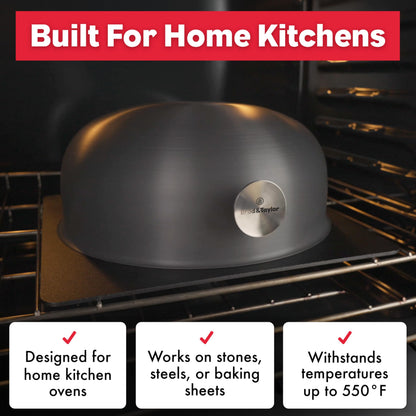 Brod & Taylor Ultralight Baking Shell for Sourdough Bread (Boule) – No Preheating Needed for Crispy Crust and Even Baking