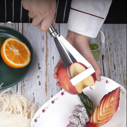 Fruit Carving Knife, 2 Pack Stainless Steel Vegetable Cutter, Triangular Shape DIY Carving Knives for Home Kitchen