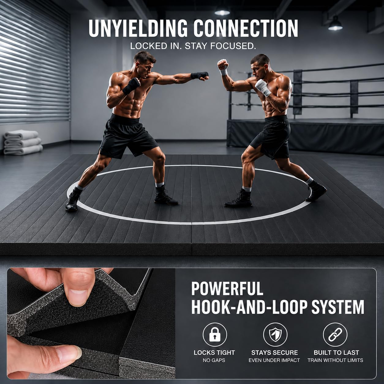 BELINOVA Advanced Shock-Absorbing Wrestling Mat – Flexi-Roll Protective Flooring for BJJ, Judo & MMA – Professional Grade Home Workout Mat for Safe Landing & Joint Support