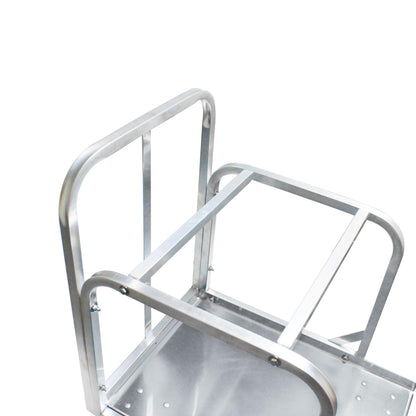 TrueCraftware- Heavy Duty Aluminum Full Size Sheet Pan Truck with 4 Each of 5" Swivel casters- Commercial Bakery Track for Full Size Sheet Kitchen Restaurant Cafeteria Pizzeria Hotel and Home