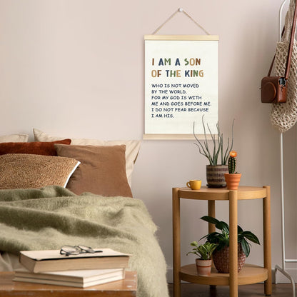 12X16 TAEDIN Christian Baby Boy Room Poster Hanger Frame, Faith Scripture Wood Wooden Canvas Artwork Print, Positive