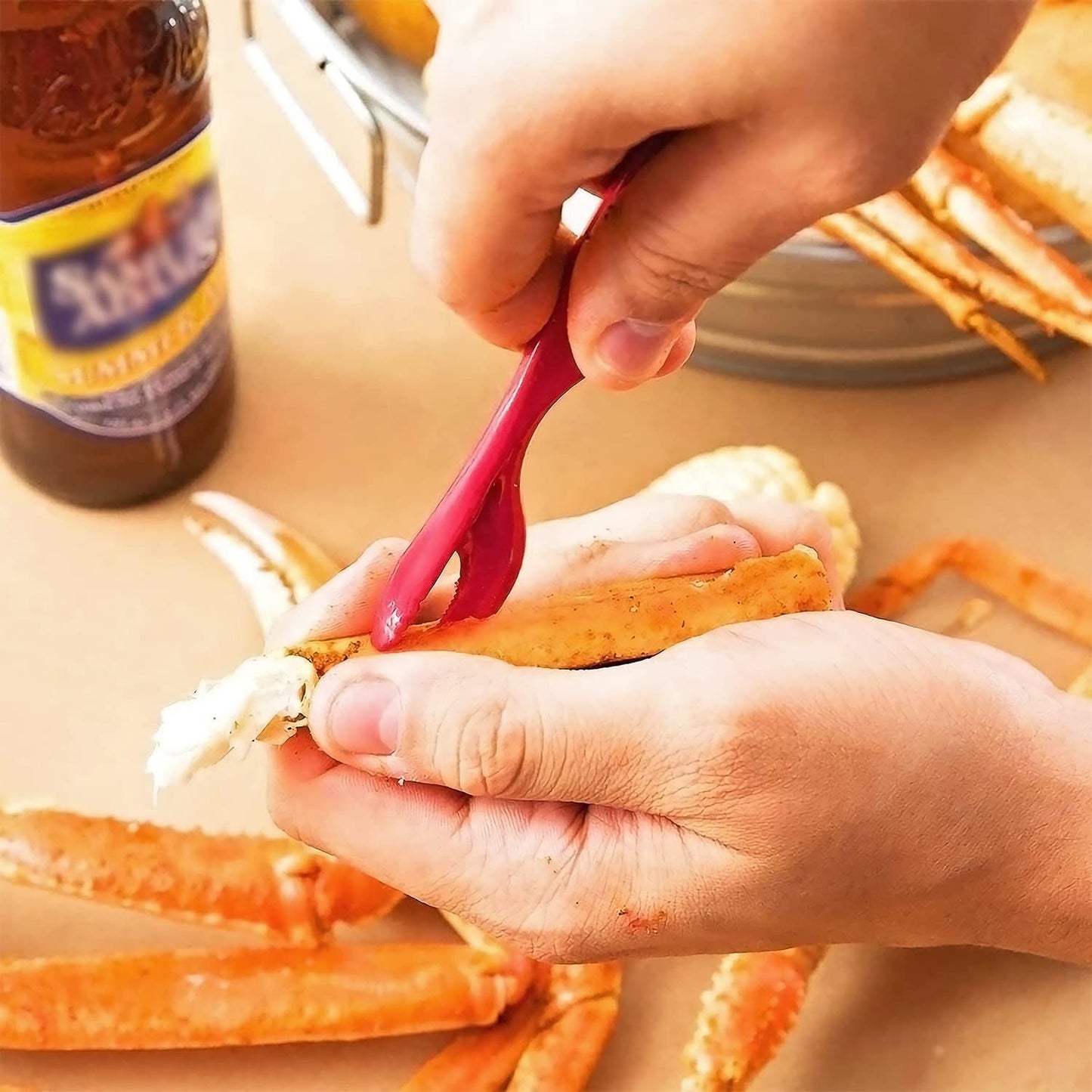 20Pcs Set Crab Legs Crackers - Crackers Picks Tools for Lobster, Crab, Crawfish, Prawns, Shrimp, Easy Opener Shellfish