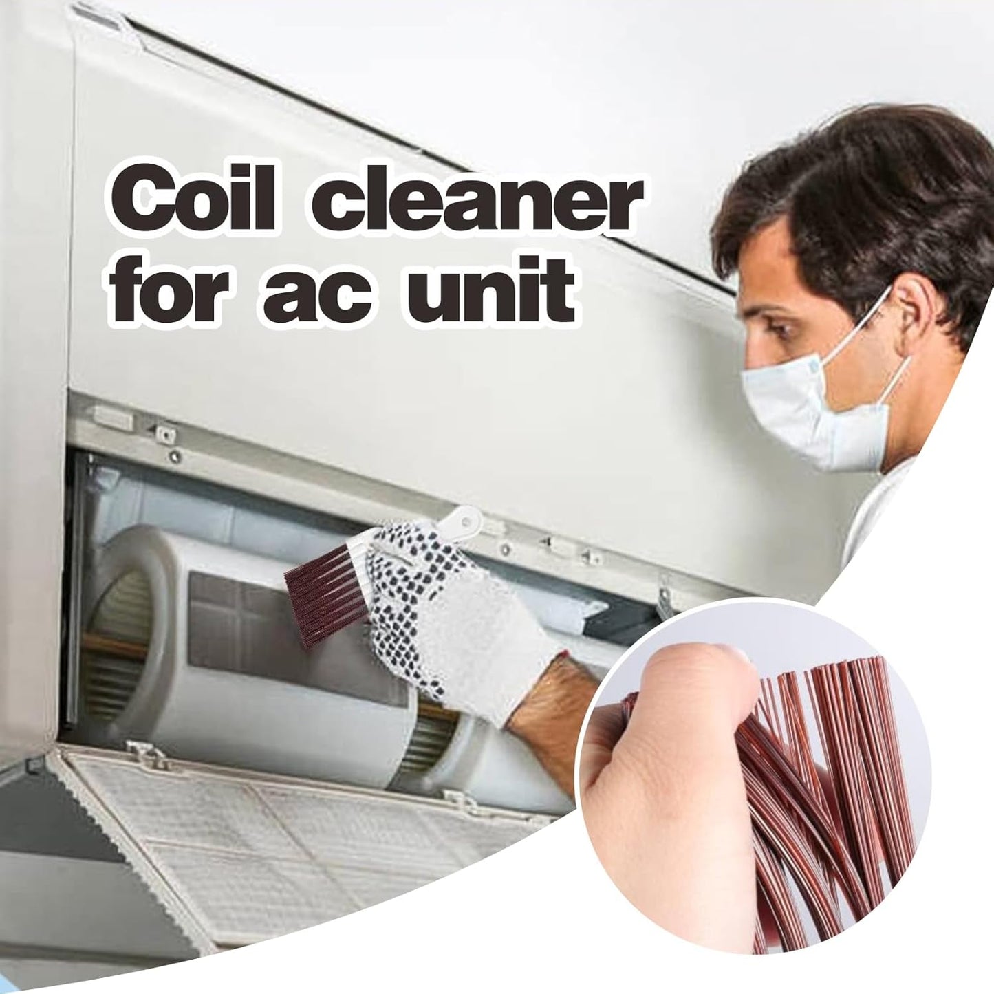 Air Conditioner Condenser Fin Comb, Metal Fin Cleaner Brush for Refrigerator Coil Cleaning and Radiator Repair