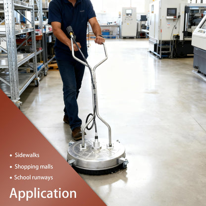 Timunr 24 Inch Pressure Washer Surface Cleaner with Handles and Wheels 6000psi Fit for Concrete, Sidewalk, Patio, Driveway