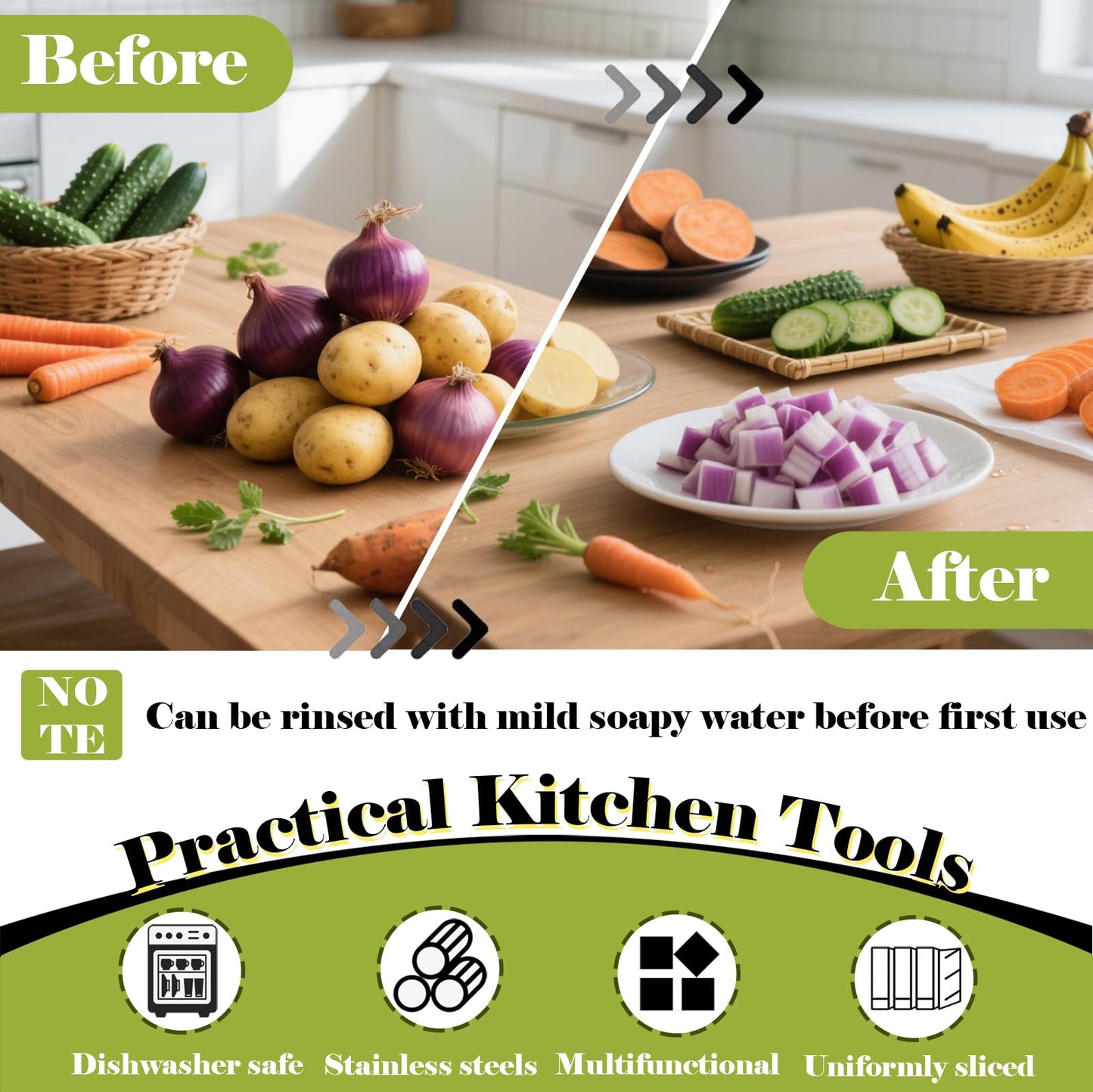 FANTEXY Onion Holder for Slicing - Onion Slicer and Meat Tenderizer Extra Large 16-Prong Stainless Steel, Vegetable Chopper for Potatoes, Tomatoes Slicer Assistant Tool for Lemons,Avocados,Carrot