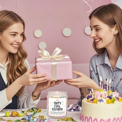 Homsolver 18th Birthday Gifts for Girls Boys, Vanilla Scent Ideas 18th Birthday Candles for Sister, Daughter, Best Friends, Handmade Aromatherapy with 50+ Hour Burn Time, Funny Birthday Decorations