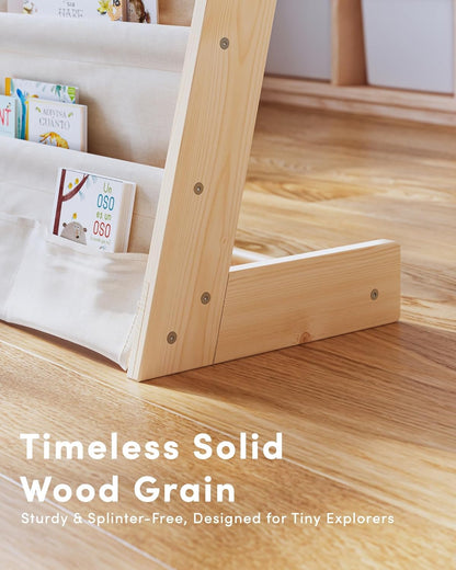G&W Gruwald Kids Bookshelf, Book Shelf for Kids Rooms, Toddler Bookshelf, Book Rack for Kid (Wood, Medium)