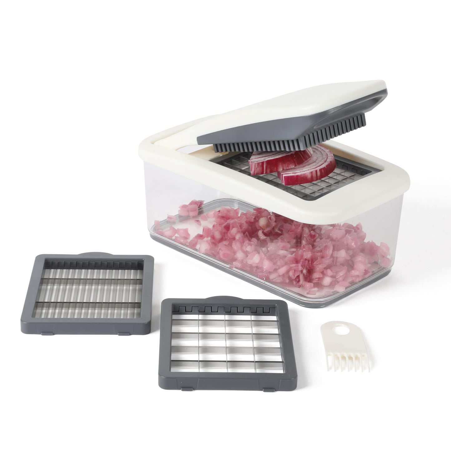 Calphalon Aero 5 in 1 Vegetable Chopper and Dicer, Food Chopper with Container