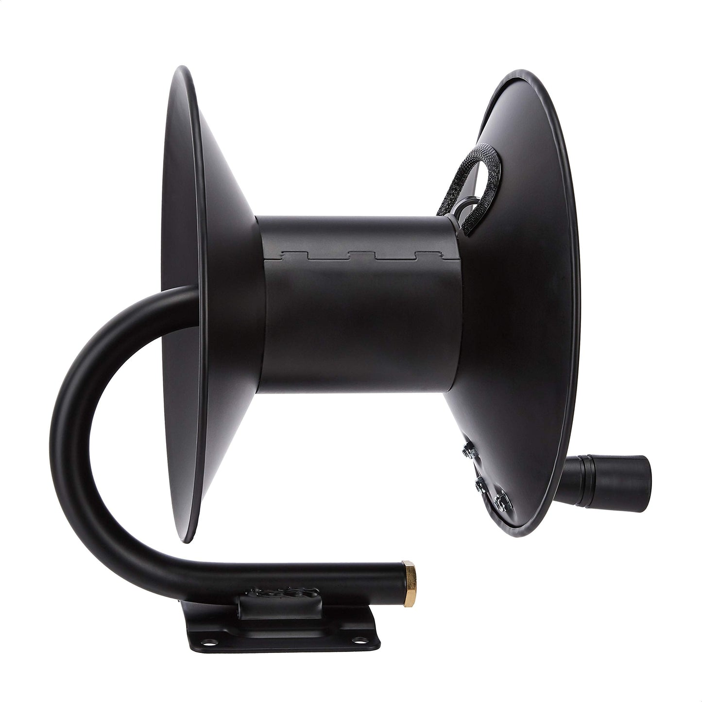 Amazon Basics Retractable Air Hose Reel - Fits 3/8-Inch × 50-Feet Air Compressor Hoses, Hoses Excluded, Not for Water/Pressure Washers, 300PSI, Black