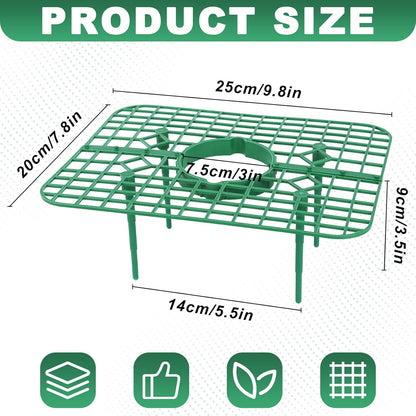 Qumenan 5 Pack 4 Strawberry Plant Support Square Strawberry Supports for Garden Green Holder Plastic Stand with Sturdy