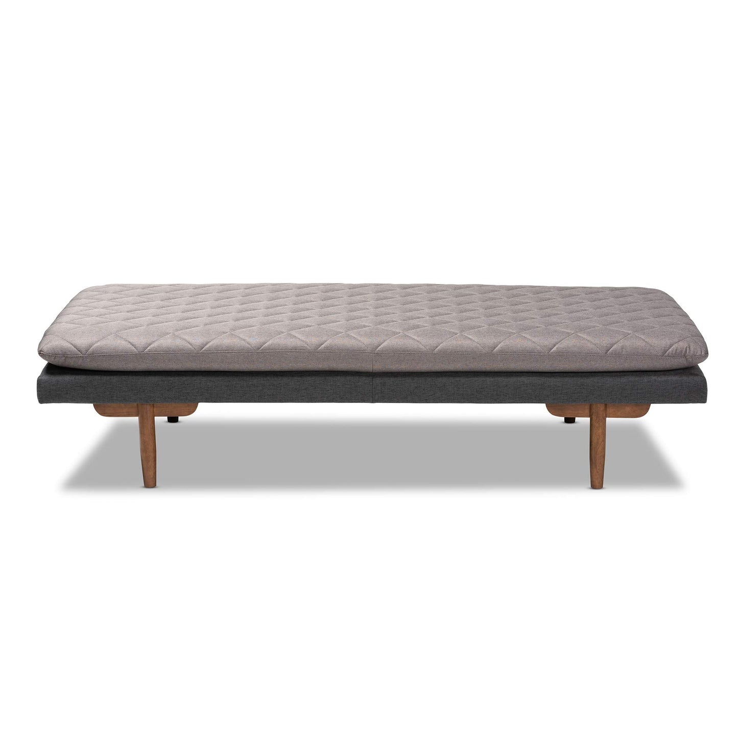 Baxton Studio Daybed, Single, Grey/Walnut