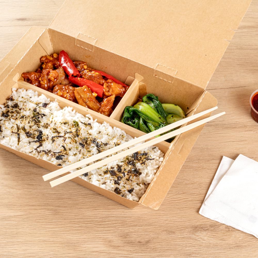 Restaurantware-Bambuddha 9.5 Inch To Go Chopsticks, 100 Durable Bamboo Chopsticks - With Paper Band, Bamboo Premium Chopsticks, For All Kinds Of Foods, Ideal For Cafes And Restaurants